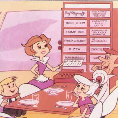 Jetsons The Jetson's Food-a-Rac-a-Cycle. Very similar to our Fab At Home.