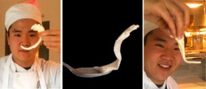 Potato ice cream and LN.  Perfect together.