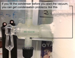 Watch out for condensation here.
