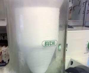 Frost builds immediately in the condenser.