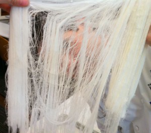 Staring through 16,384 strands of candy (2 to the 14th turns).
