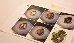 Chang brought visual plating instructions.