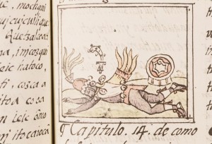 Eben put a coaster with the Nahautl god Quetzalcoatl (I think the god of knowledge) beneath every glass.