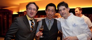 Eben, Kenta, and I enjoy a Madeira Martinez.