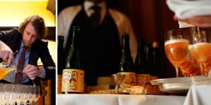 Thomas Waugh making the Stone Rose Cocktail (photo from StarChefs).