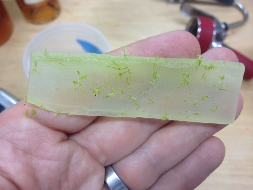Gin-pickled cucumber, served
